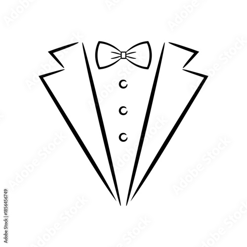 Man Tuxedo icon vector illustration