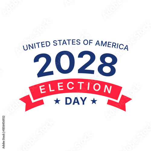 2028 United States of America presidential election vote banner.