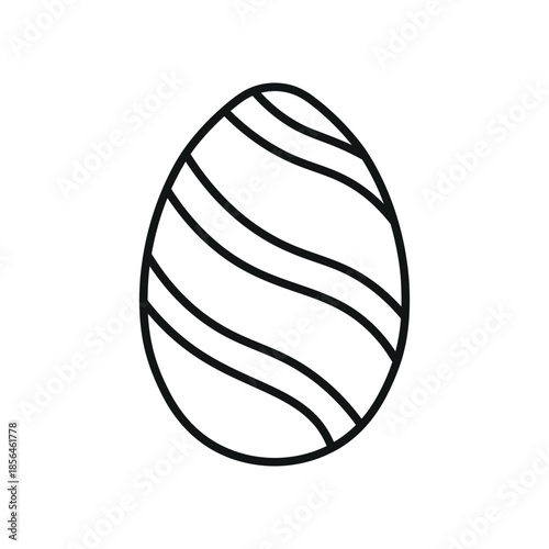 Hand Drawn Easter Egg Doodle