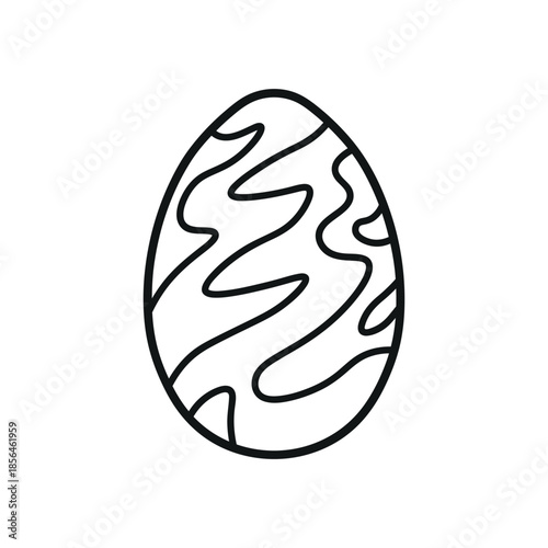 Hand Drawn Easter Egg Doodle