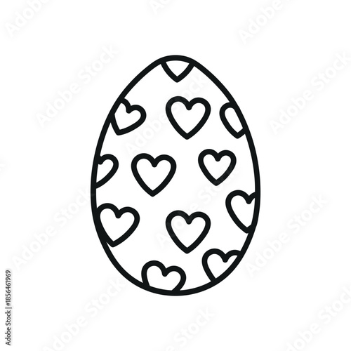 Hand Drawn Easter Egg Doodle