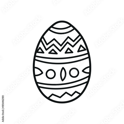 Hand Drawn Easter Egg Doodle
