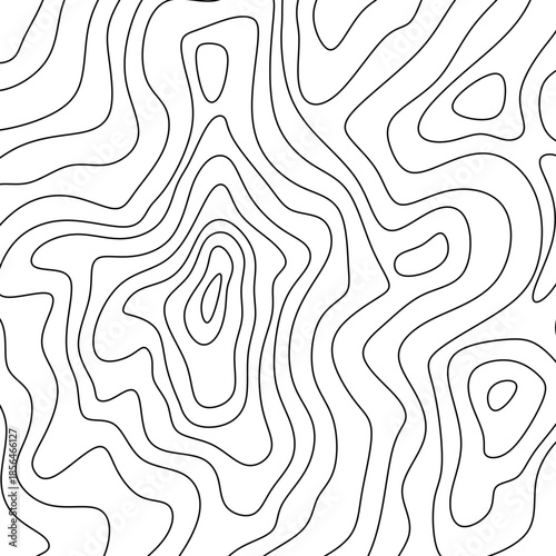 Minimal Abstract Wavy Map Pattern. contour lines background. Topographic Contour Lines Background