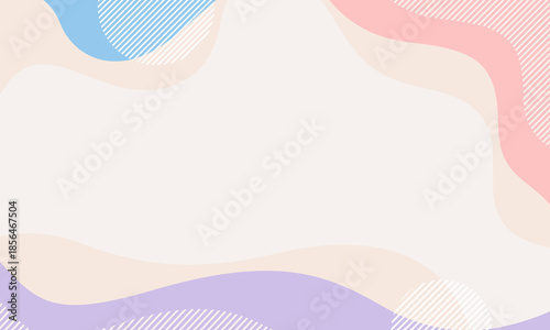 Abstract pastel wave background with organic shapes in neutral colors, modern wallpaper, suitable for templates, sale banners, business ads, covers, websites, and pages