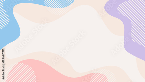 Abstract pastel wave background with organic shapes in neutral colors, modern wallpaper, suitable for templates, sale banners, business ads, covers, websites, and pages