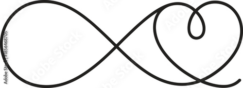 Infinity Line Icon. Endless, Eternity, Continuity, Symbol Outline Vector Illustration