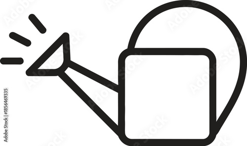 Watering Can Line Icon. Gardening, Plant Care, Agriculture Outline Vector Illustration