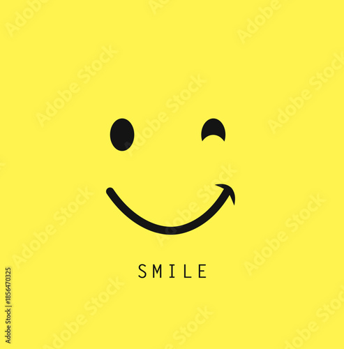 Smile Vector Template Design Illustration