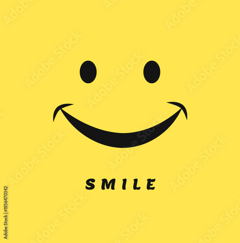Smile Vector Template Design Illustration
