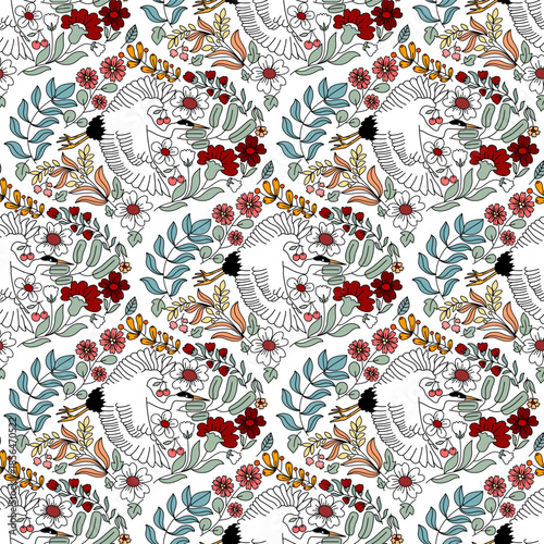 pattern, seamless, quatrefoil, tulip, flower, floral, geometric, moorish, arabesque, minimalist, modern, wallpaper, background, texture, grey, white, pastel, vector, illustration, design, decorative, 