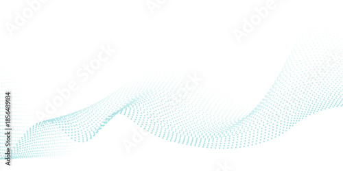 Abstract blue wave vector banner template