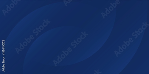 Abstract blue simple glowing geometric lines on dark blue background. creative art geometric concept