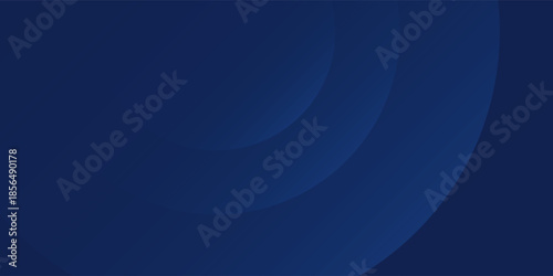 Abstract blue simple glowing geometric lines on dark blue background. creative art geometric concept art