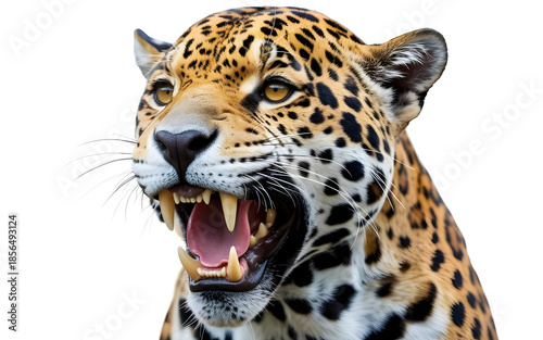 Roaring Big Cat Close-Up | Wild Jaguar Face in Nature | Powerful Leopard Portrait | Majestic Big Cat Snarling | Fierce Jungle Predator Headshot | Wildlife Big Cat Expression.