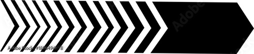 Black Racing Stripes Flat Style Vector Icon Speed Mark Symbol and Dynamic Outline Graphic Featuring Motion Lines, Chevron Arrows and Fast Design Elements