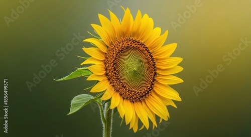 Vibrant sunflower in full bloom against a subtly blurred background