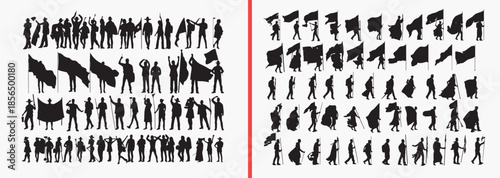 group people silhouettes vector, crowd human figures, social gathering clipart, community people svg, population illustration, black crowd silhouettes, society vector art, human diversity graphics, te