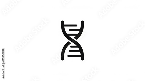 Simplified DNA double helix illustration on a white background