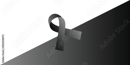 Awareness ribbon background template. Simple health banner