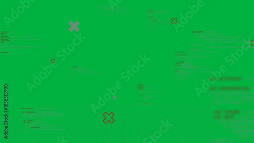 TV Screen with Glitch on Alpha Channel