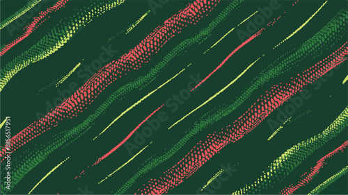 A digital planner layout featuring a dark navigation menu with modern design elements and abstract shapes