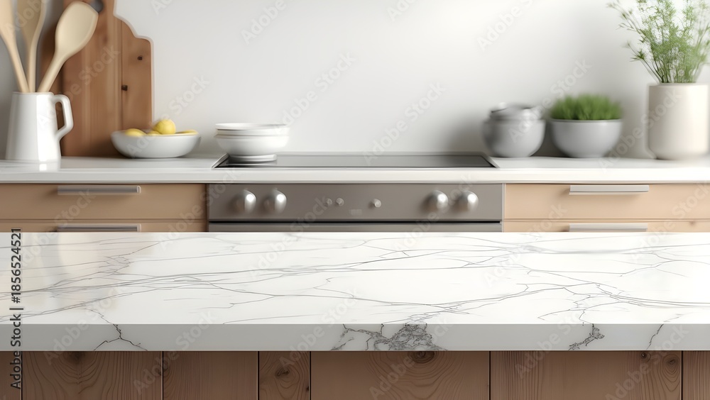 Fototapeta premium Interior View of a Modern Kitchen