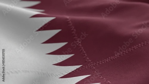 Realistic waving flag of Kuwait animation on clean background. National flag motion footage symbolizing patriotism, independence, culture, and Middle Eastern identity for political and editorial use.