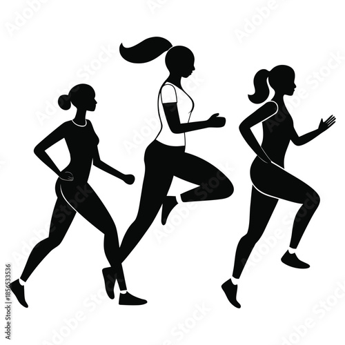 Top View Black Line Illustration