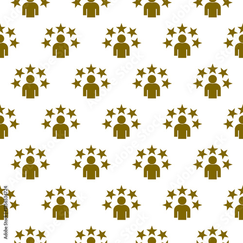 Experience Expert seamless pattern isolated on white background