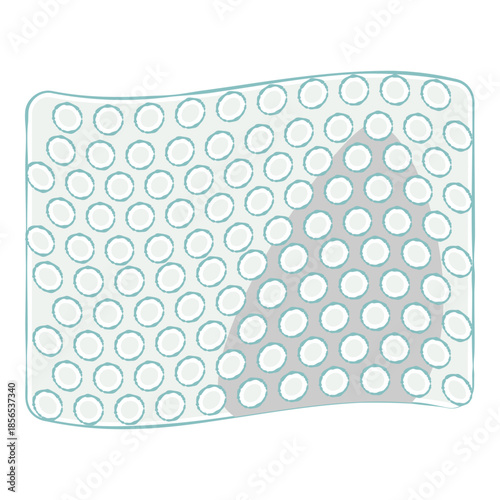 Air Cushion Packaging Sheet Illustration