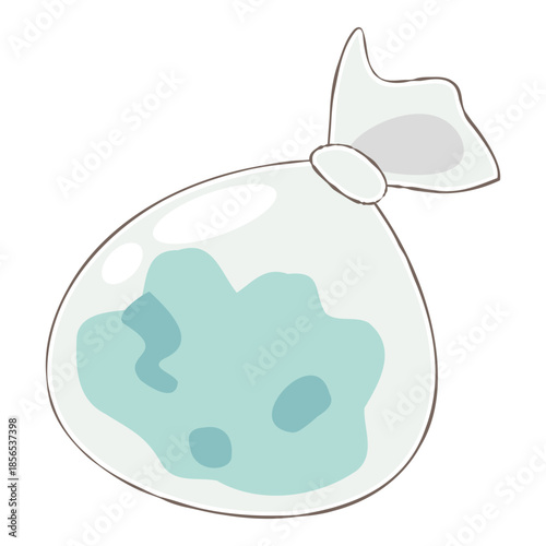 Transparent Garbage Bag Illustration