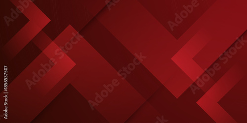 Abstract dark red futuristic background. Trendy arrow shapes pattern overlap papercut element concept design. 