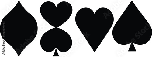 Card Suits Silhouette