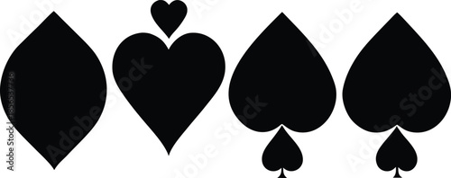 Card Suits Silhouette