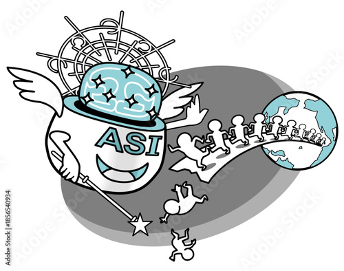 人類を率いるASI-悪い方向