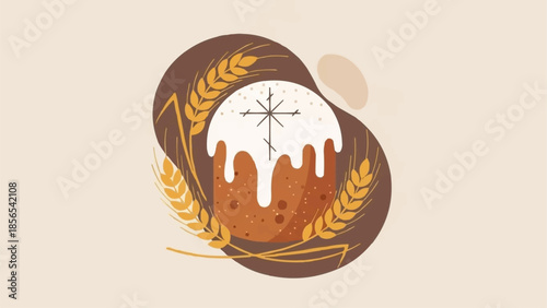 vector illustration of easter egg