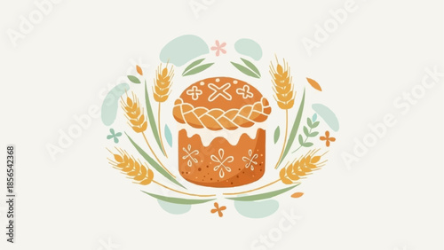 easter eggs and dessert