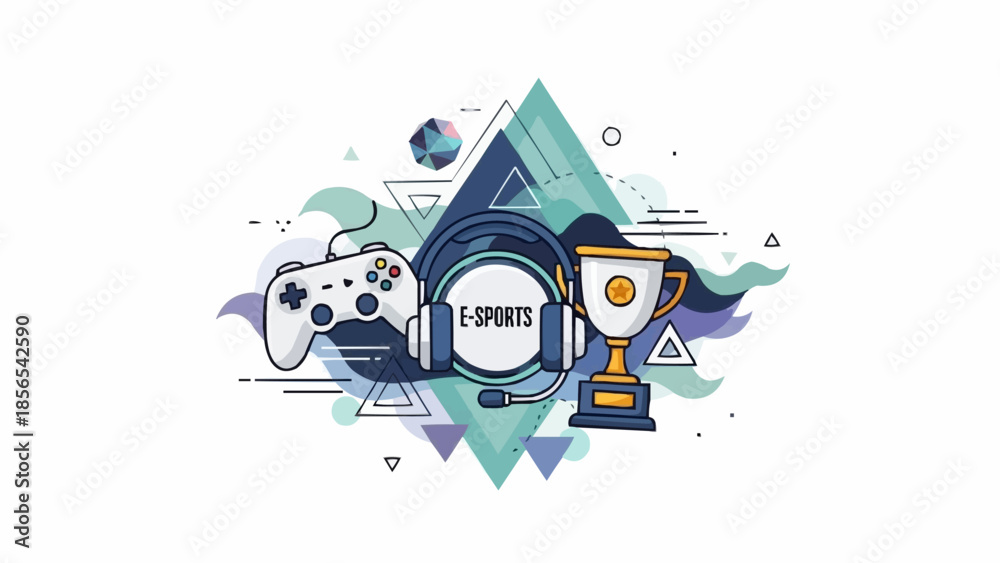 Obraz premium Abstract eSports