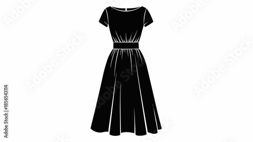 black and white dress