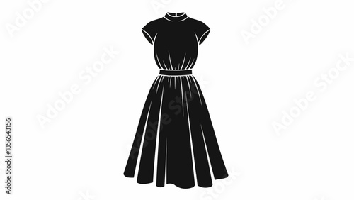 black and white dress