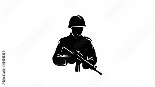 silhouette of a soldier