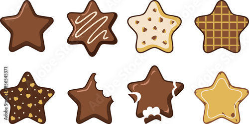 Baking delight creative star-shaped cookies kitchen food photography cozy atmosphere close-up culinary art