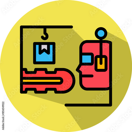 Industrial Automation isometric icon