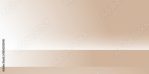 Photo abstract beige-colored studio background for product presentation empty room