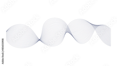 Modern banner design with abstract flow line Stylized line art background