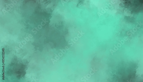 Soft Teal Green Grunge Texture Background with Cloudy Abstract Effect