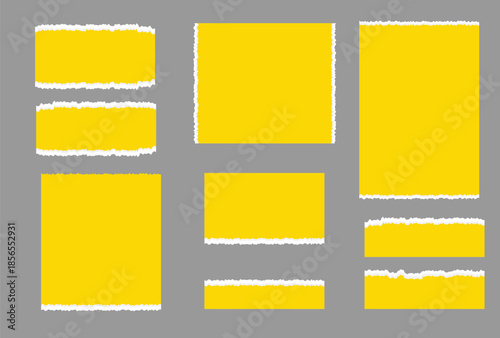 set of yellow sticky notes