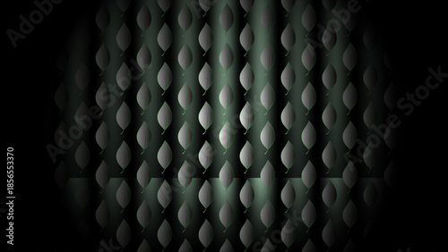 Seamless geometric grid pattern with industrial metallic texture and diamond mesh shapes on a gray and black abstract background for a modern vector wallpaper design