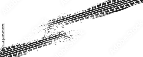 Car tread silhouette. Grunge mud splash texture Vector textured tire print. Design element.vector