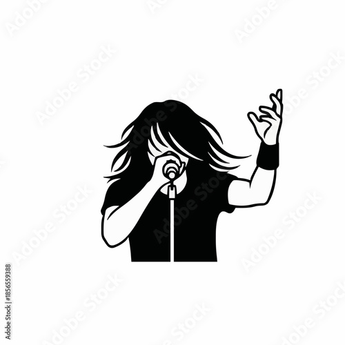 Rock vocalist icon